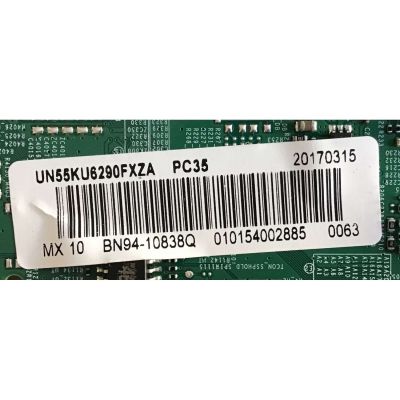KIT DE TARJETAS PARA TV SAMSUNG / NUMERO DE PARTE MAIN BN94-10838Q / BN41-02528A / BN97-10651D / BN9410838Q / FUENTE BN4400807A / L55S6_FHS / BN44-00807A / NUMERO DE PANEL CY-GK055HGHV5H / DISPLAY ST5461D02-7 VER.1.1 / MODELO UN55KU6290FXZA CJ05 - Imagen 6